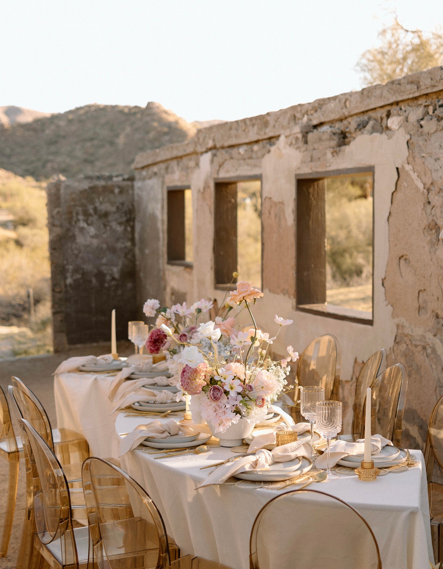 Lilah centerpieces/aisle pieces