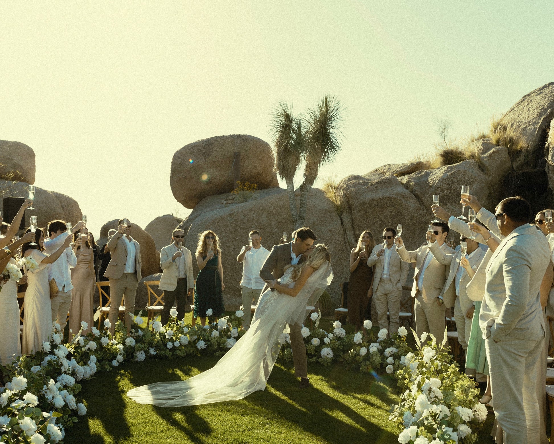 garden-aisle-flowers-toast