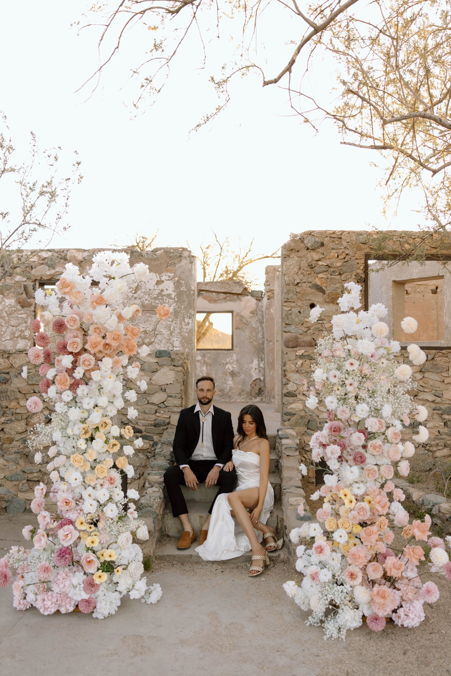 lilah-wedding-arch-ruins-couple