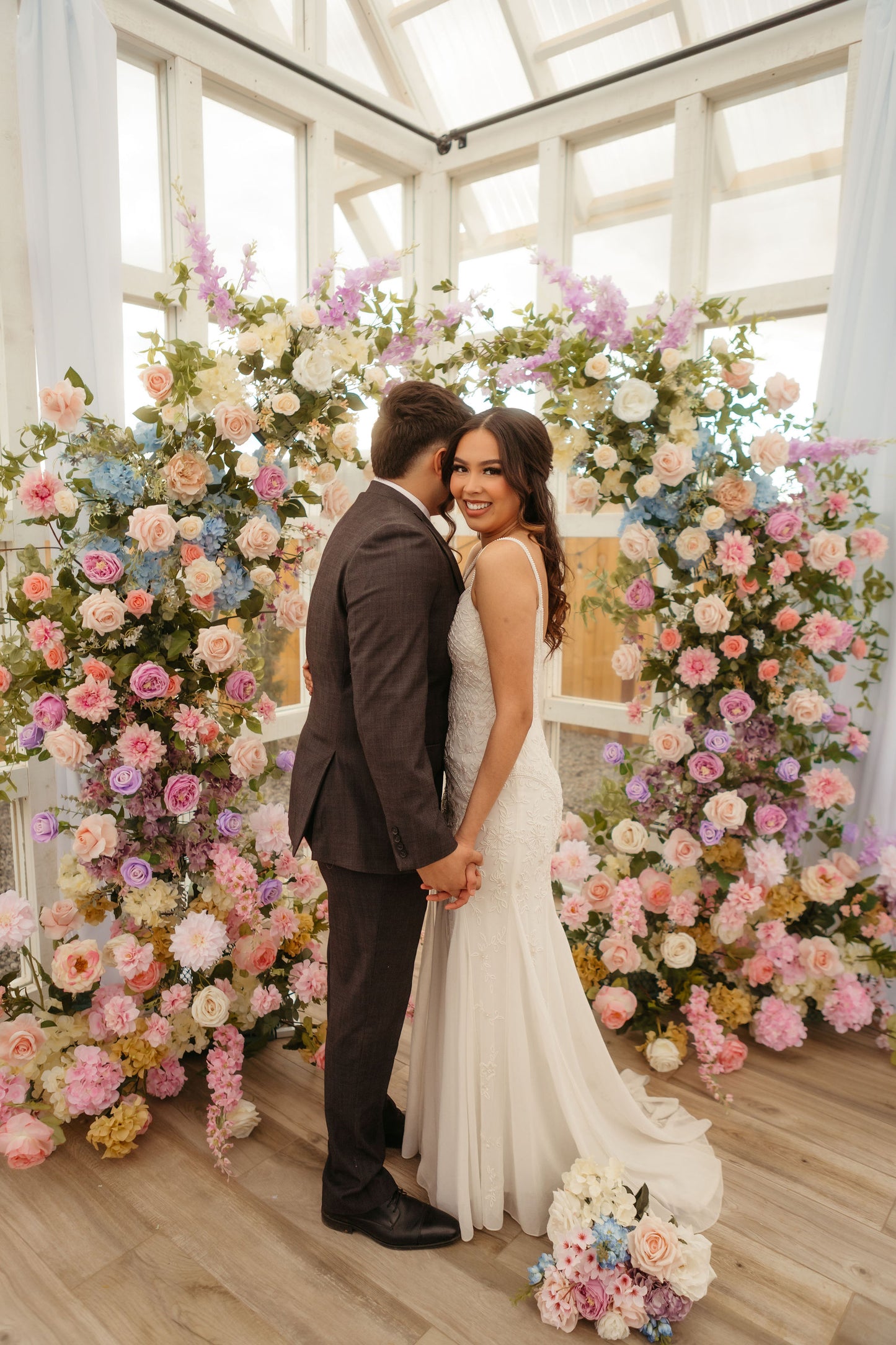 maylee-wedding-arch-greenhouse-couple