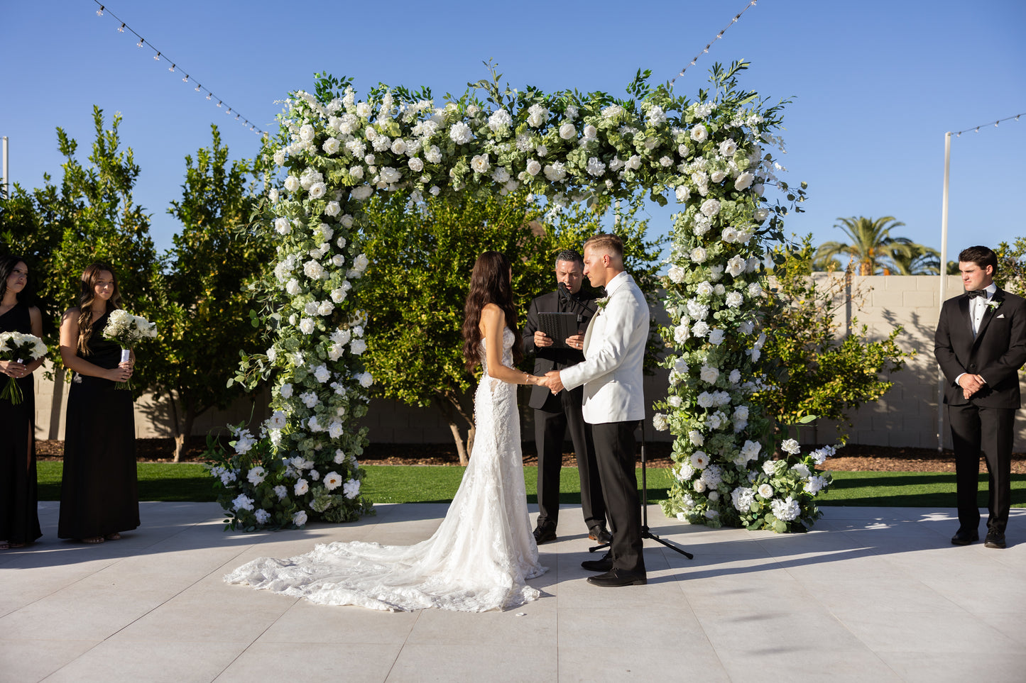 Gather Estate's Wooden Arch Covering