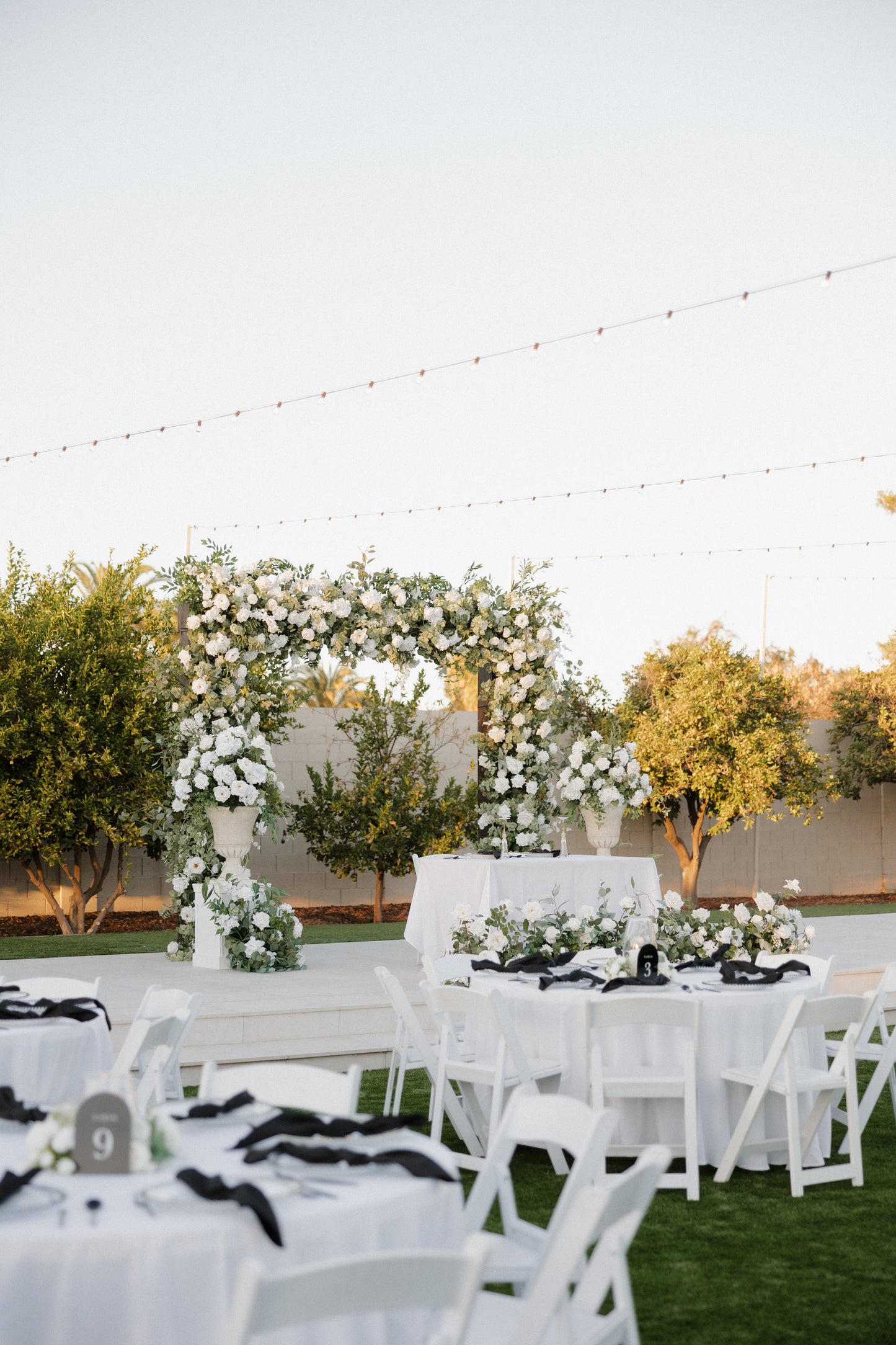 Gather Estate's Wooden Arch Covering