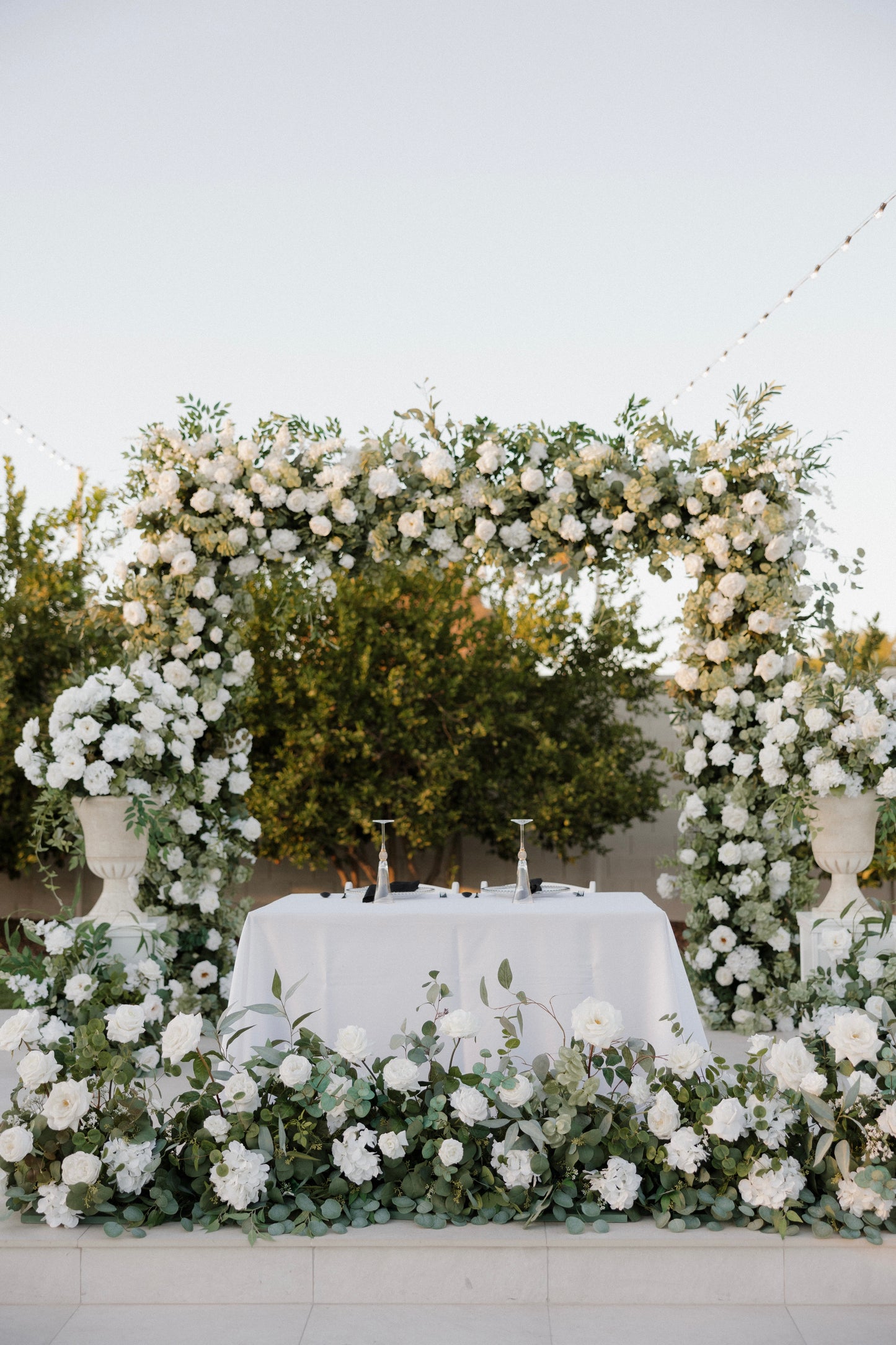 Gather Estate's Wooden Arch Covering