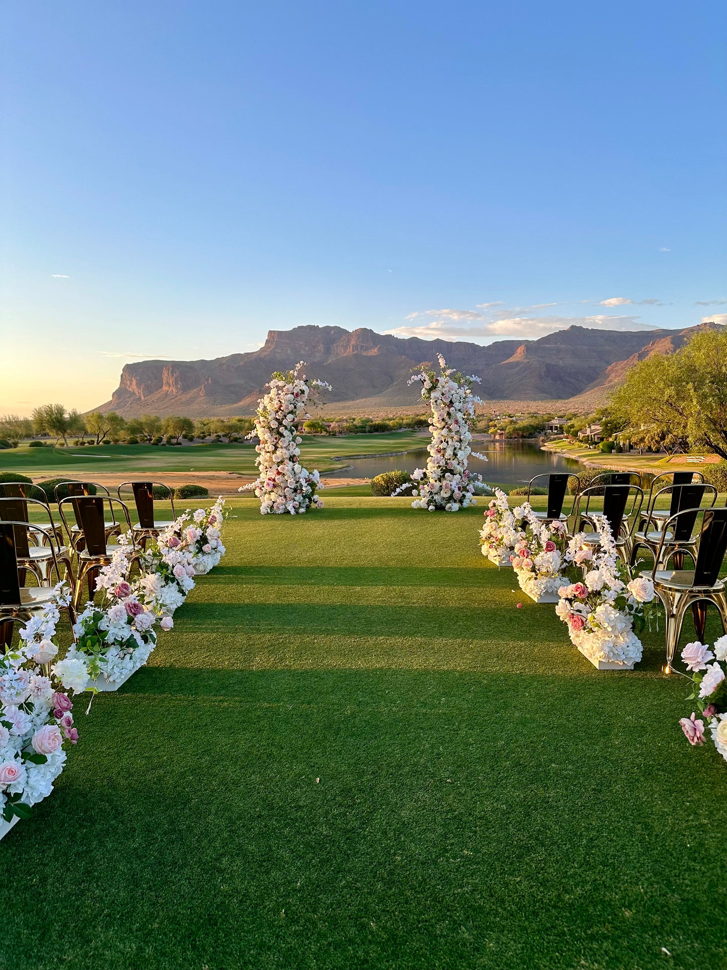 Ella Floral Pillars