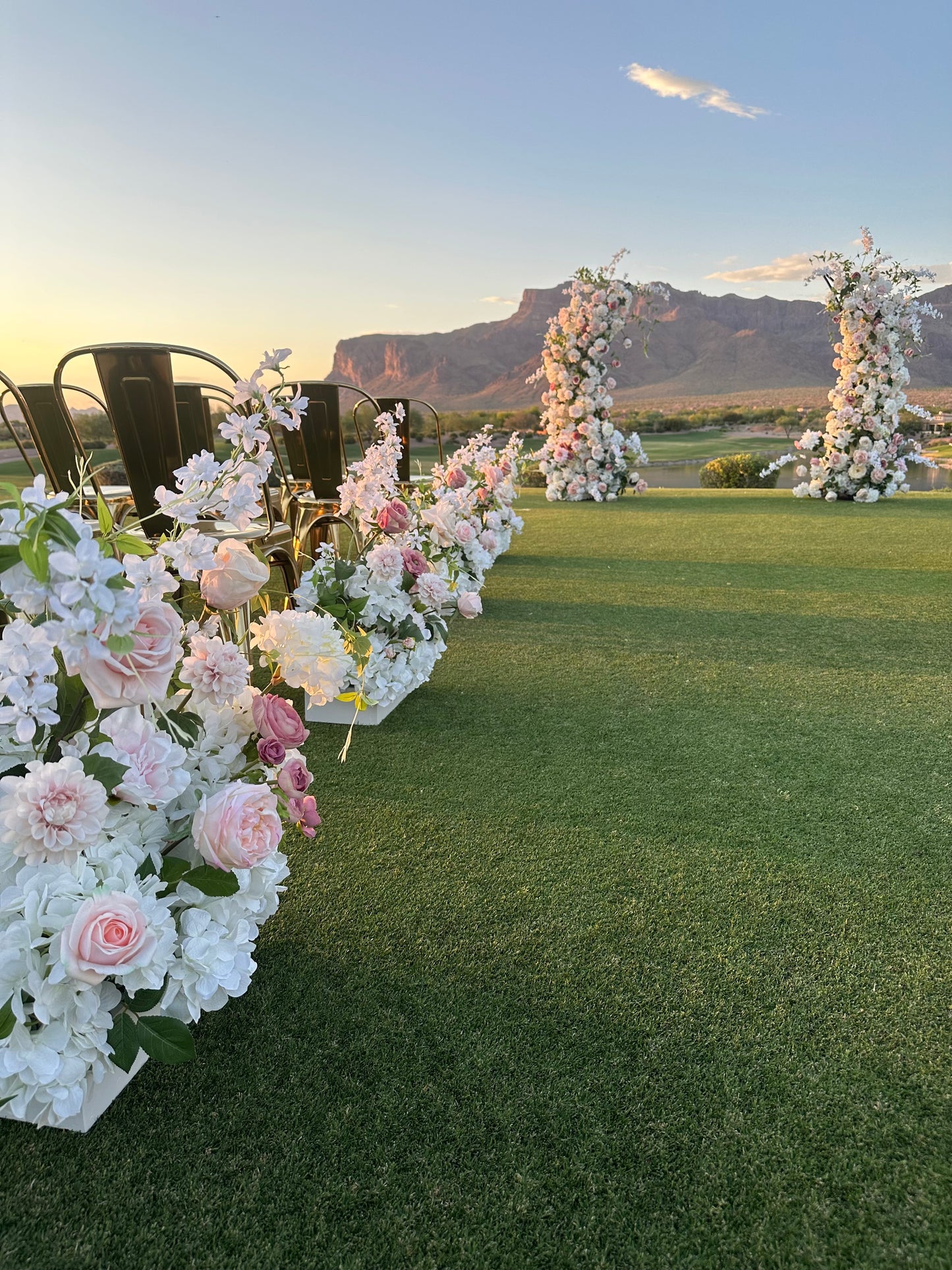 Ella Floral Pillars