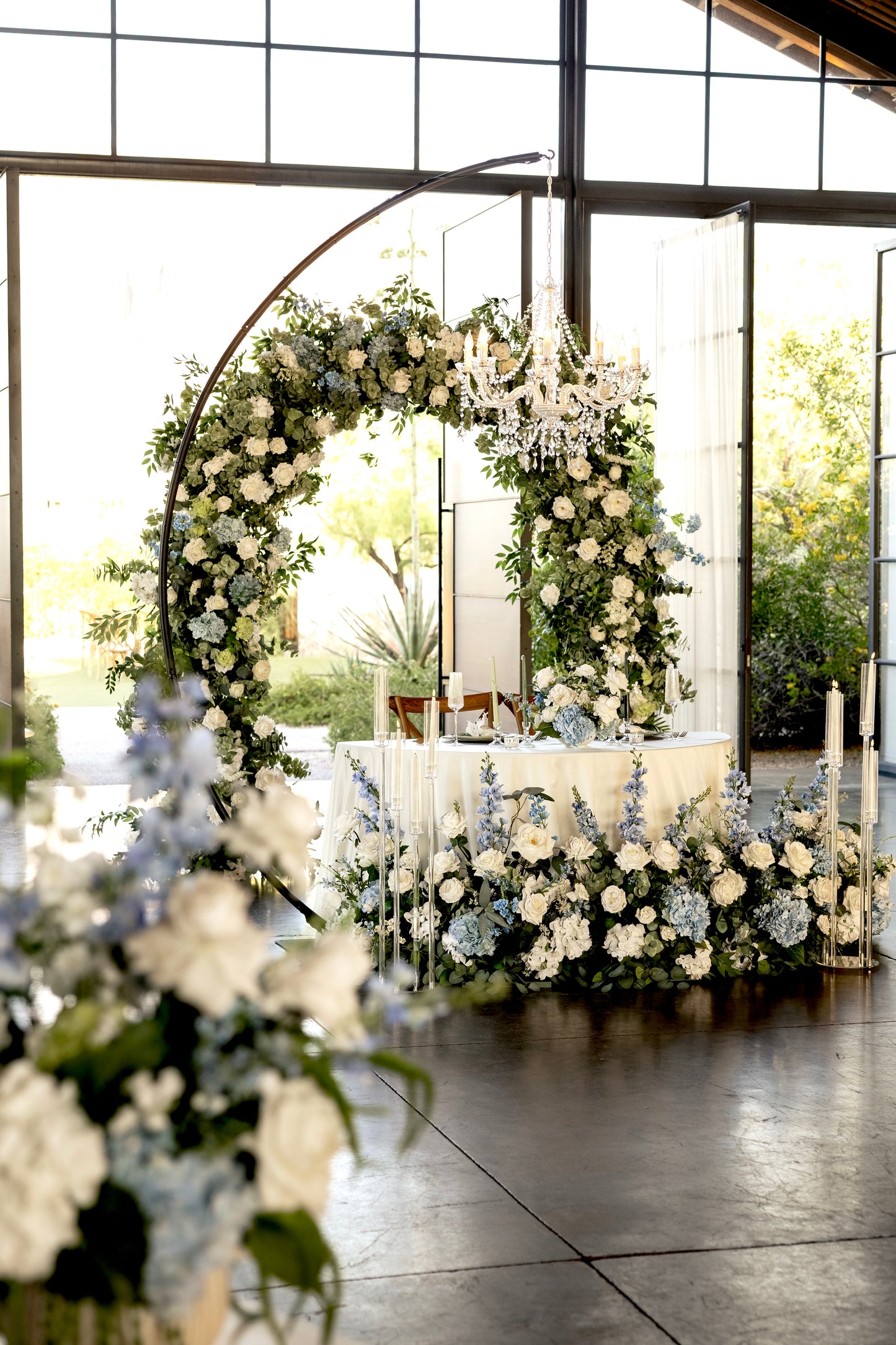 Repurposing florals from ceremony to reception