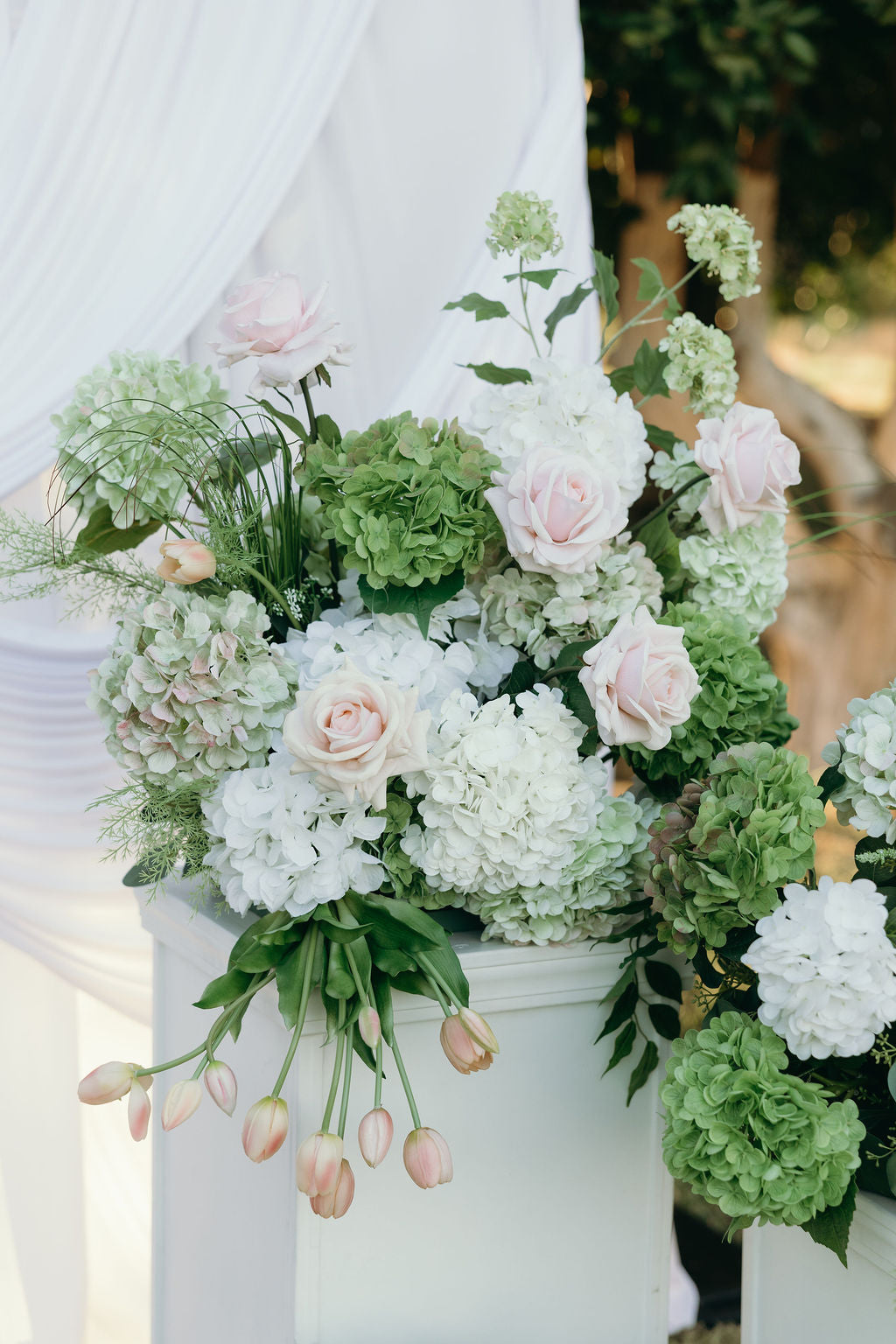 Hydrangea Aisle Flowers