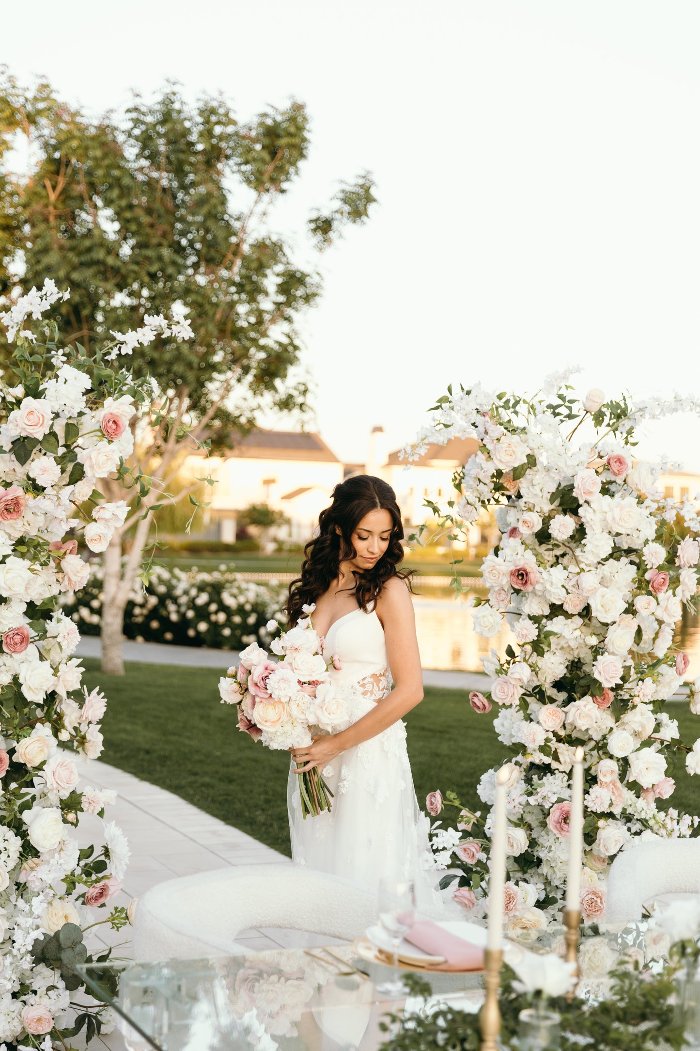 ella-arch-florals-with-bride